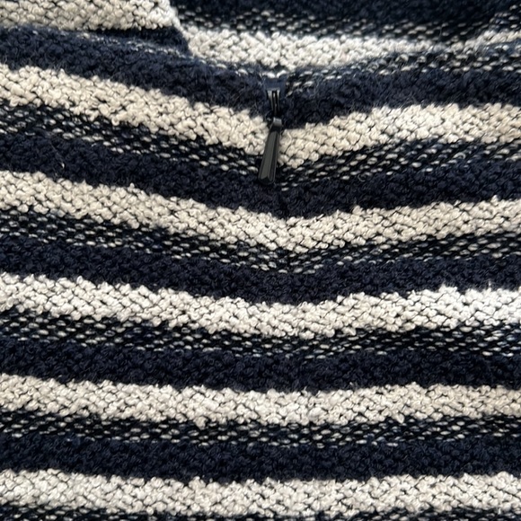 EUC Navy & White Striped Theory Terrycloth Skirt S8 - Picture 4 of 6